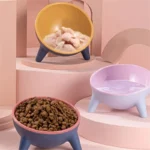 1Pcs Feeding Dispenser Pet Comfort Feeding Bowl Tilted Elevated Bowl Pet Cat Dog Food Water Dish Backflow Prevention