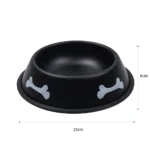 Stainless Steel Pet Feeding Bowl with Non-Slip Rubber Base, Durable Food and Water Bowl for Dogs and Cats - Image 5