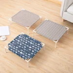 "Small Pet Haven" All-Season Cotton Pet Bed For Small Dogs & Cats - Breathable, Removable & Washable - Cozy Nest For All Seasons - Image 3