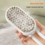 3-in-1 Dog Hair Brush Cat Hair Brush Electric Pet Cleaning Brush Steam Spray Brush Massage Hair Removal Comb Anti Flying Brush - Image 3