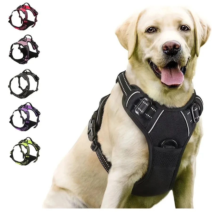 S0099435207be4002b73d8b00de3a8869e.webp Dog Collars Harness Big Vests Leash Pet Shop Everything for Dogs Leather Puppy Accessories Medium Small Set - Image 1