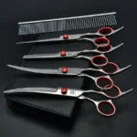 Dog Grooming Scissors Purple Dragon 6" 7" Stainless Pet Beauty Scissors Cutting Scissors Thinning Shears Curved Scissors Z3001 - Image 11