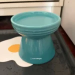 Cool Color Ceramic Pet Bowl High Footed round Mouth Water Bowl Feeding Tray Anti Flip Anti Black Chin for Cats And Dogs - Image 8