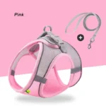 Adjustable Soft Mesh Pet Harness with Leash Escape-Proof Reflective Dog Walking Vest for Small and Medium Cats Puppies - Image 2