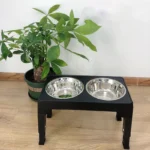 BOOTEELY Elevated Dog Feeder Bowls Adjustable Raised Stand with Double Stainless Steel Food Water Bowls Small Medium Large Dogs - Image 3