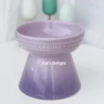Cool Color Ceramic Pet Bowl High Footed round Mouth Water Bowl Feeding Tray Anti Flip Anti Black Chin for Cats And Dogs - Image 16
