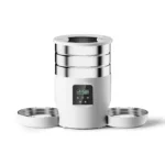 4.5L Button WiFi Automatic Cat Feeder Includes Two Stainless Steel Bowls Smart Pet Cat and Dogs Food Dispenser Feeder Pet Feeder - Image 9