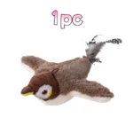 Hot Rechargeable Interactive Simulated Bird Cat Toy Touch Activated Chirping Flapping No Flying Plush Pet Toy for Cats Dogs - Image 7