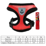 Dog Vest Walking Leash For Puppy Dog Cat Collar Polyester Adjustable Mesh Dog For Small Medium Pet Accessories - Image 6