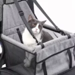 Dog Car Seat Cover Foldable Hammock Pet Harness Cat Bag Basket Stable and Foldable Travel Pet Dog and Cat Safety Car Seat - Image 2