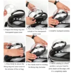 Transparent Space Capsule Pet Backpack Carrier Lightweight Portable Breathable Foldable for Cats Dogs Outdoor Travel Adventure - Image 4