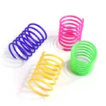 4/200Pcs Cat Spring Toy Cat Spiral Toys Interactive for Indoor Colorful Cats Plastic Springs Coil for Kitten Hunting Swatting - Image 12