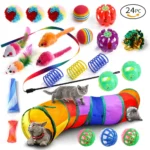 DualPet Kitten Toys Variety Cat Toy Combination Set Cat Toy Funny Cat Stick Sisal Mouse Bell Ball Cat Supplies 20 Piece Set anti - Image 6