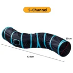 Cat Tunnel Pet Supplies Cat S T Pass Play Tunnel Foldable Cat Tunnel Cat Toy Breathable Drill Barrel for Indoor loud paper - Image 19