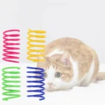 4/200Pcs Cat Spring Toy Cat Spiral Toys Interactive for Indoor Colorful Cats Plastic Springs Coil for Kitten Hunting Swatting - Image 6