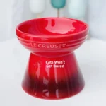 Cool Color Ceramic Pet Bowl High Footed round Mouth Water Bowl Feeding Tray Anti Flip Anti Black Chin for Cats And Dogs - Image 13