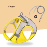 Adjustable Soft Mesh Pet Harness with Leash Escape-Proof Reflective Dog Walking Vest for Small and Medium Cats Puppies - Image 3