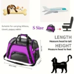 Portable Dog Cat Carrier Bag Pet Puppy Travel Bags Breathable Mesh Small Dog Cat Dogs Outdoor Tent Carrier Outgoing Pets Handbag - Image 6