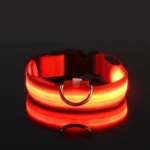 Dog Collar Nylon LED Night Safety Flashing Glow In The Dark Pet Dog Leash pet Dogs Luminous Fluorescent  dog accessories collar - Image 4