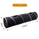 Cat Tunnel Pet Supplies Cat S T Pass Play Tunnel Foldable Cat Tunnel Cat Toy Breathable Drill Barrel for Indoor loud paper - Image 8