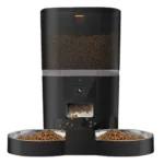 4L Automatic Cat Feeder Smart Pet Feeder For Cats Small Dogs Food Dispenser With Camera Recorder Timing Quantitative Double Bowl - Image 6