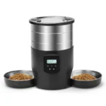 4.5L Button WiFi Automatic Cat Feeder Includes Two Stainless Steel Bowls Smart Pet Cat and Dogs Food Dispenser Feeder Pet Feeder - Image 8
