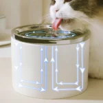 Water Dispenser Cat Automatic Water Dispenser, Pet Ceramic Bowl, Dog Bowl Water Dispenser, Circulation And Flow - Image 4