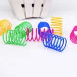 4/200Pcs Cat Spring Toy Cat Spiral Toys Interactive for Indoor Colorful Cats Plastic Springs Coil for Kitten Hunting Swatting - Image 8