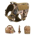 Tactical Military Vest Pet German Shepherd Golden Retriever Tactical  Training Dog Harness and Leash Set For All Breeds Dogs - Image 12