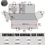 Dog Car Backseat Cover Rear Seat Anti Dirty Pet Car Dog Mat Pet Travel Waterproof Scratch Resistant Oxford Car RearExtender - Image 5