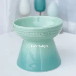 Cool Color Ceramic Pet Bowl High Footed round Mouth Water Bowl Feeding Tray Anti Flip Anti Black Chin for Cats And Dogs - Image 10