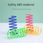 4/200Pcs Cat Spring Toy Cat Spiral Toys Interactive for Indoor Colorful Cats Plastic Springs Coil for Kitten Hunting Swatting - Image 3