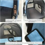 Portable Dog Cat Carrier Bag Pet Puppy Travel Bags Breathable Mesh Small Dog Cat Dogs Outdoor Tent Carrier Outgoing Pets Handbag - Image 3