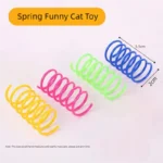 4/200Pcs Cat Spring Toy Cat Spiral Toys Interactive for Indoor Colorful Cats Plastic Springs Coil for Kitten Hunting Swatting - Image 5