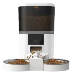 4L Automatic Cat Feeder Smart Pet Feeder For Cats Small Dogs Food Dispenser With Camera Recorder Timing Quantitative Double Bowl - Image 7