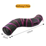 Cat Tunnel Pet Supplies Cat S T Pass Play Tunnel Foldable Cat Tunnel Cat Toy Breathable Drill Barrel for Indoor loud paper - Image 14
