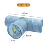 Cat Tunnel Pet Supplies Cat S T Pass Play Tunnel Foldable Cat Tunnel Cat Toy Breathable Drill Barrel for Indoor loud paper - Image 11