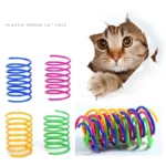 4/200Pcs Cat Spring Toy Cat Spiral Toys Interactive for Indoor Colorful Cats Plastic Springs Coil for Kitten Hunting Swatting - Image 9