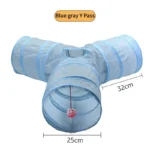 Cat Tunnel Pet Supplies Cat S T Pass Play Tunnel Foldable Cat Tunnel Cat Toy Breathable Drill Barrel for Indoor loud paper - Image 18