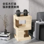Modern Double-Level Wood Cat Condo - Image 3