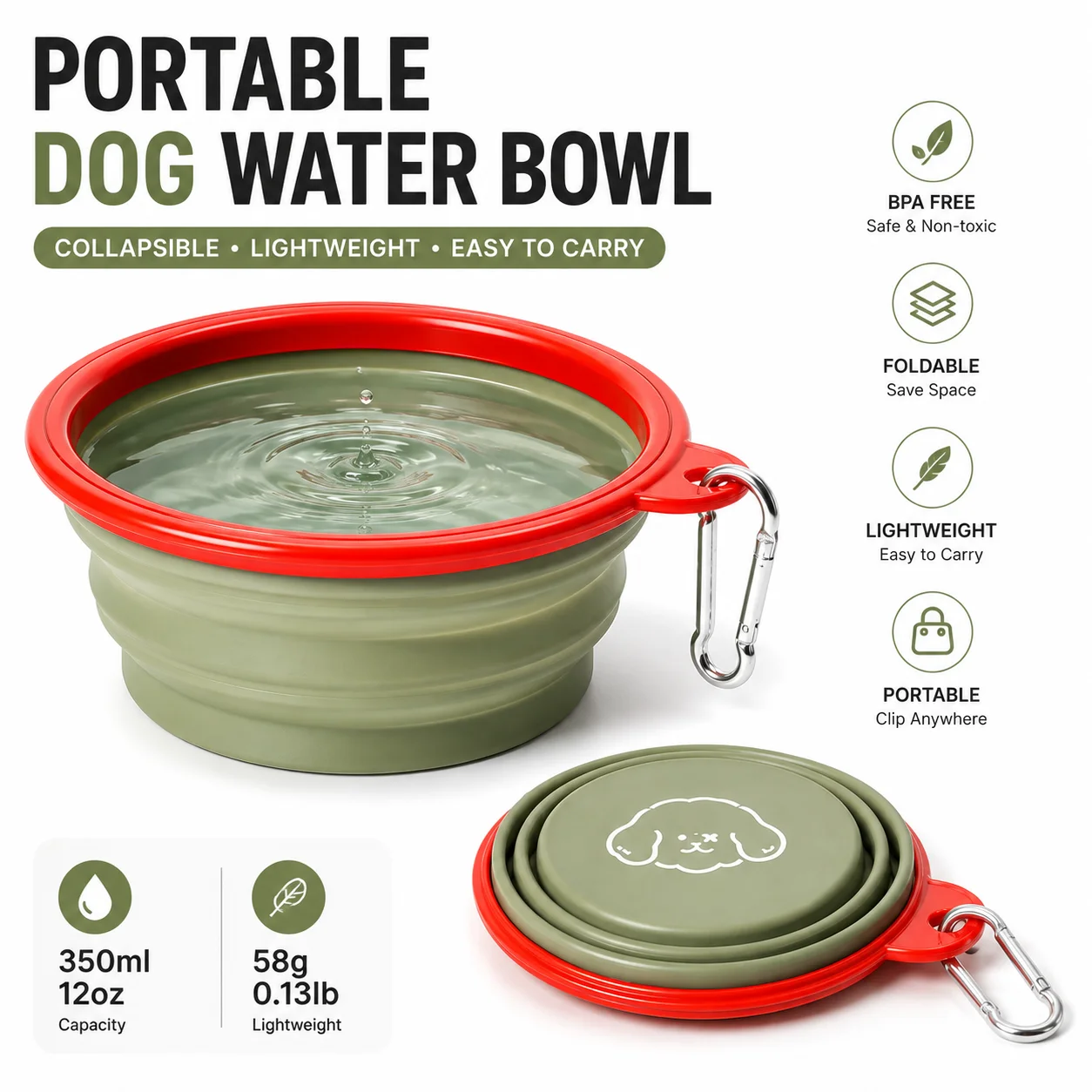 S04d7089b811047b4a7c7103344d37499t.webp Collapsible Travel Bowl with Carabiner - Image 1