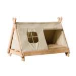 Elevated Wooden Cat Tent Bed with Window - Image 6
