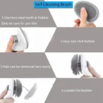 Self-Cleaning Detangling Dog Brush - Image 6