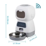 3.5L Smart Swirl Pet Feeder with Voice Recorder - Image 2