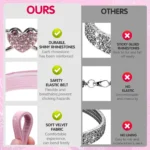 Velvet Cat Collar with Heart Charm & Bell - Image 5