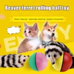 Electric Rolling Beaver Cat Toy