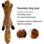 Stuffing-Free Squeaky Animal Dog Toy - Image 2