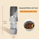 2-in-1 Portable Pet Water Bottle & Food Container - Image 2