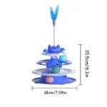 Interactive Cat Turntable, Wand & Ball Toy - Image 6