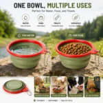 Collapsible Travel Bowl with Carabiner - Image 4